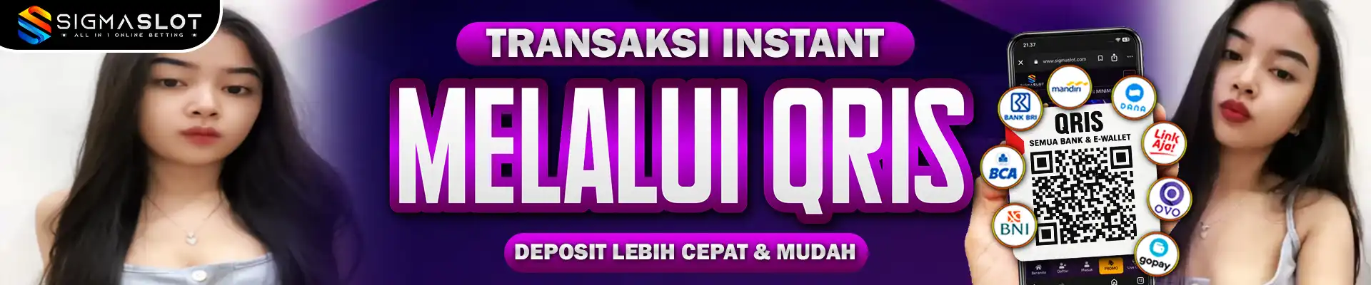 Deposit Mudah Melalui QRIS. 1 Detik langsung Masuk ( Mudah , Cepat , Aman )
